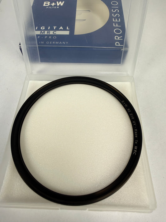 B+W 82mm 010 UV Haze 1x Clear UV Lens Filter MRC