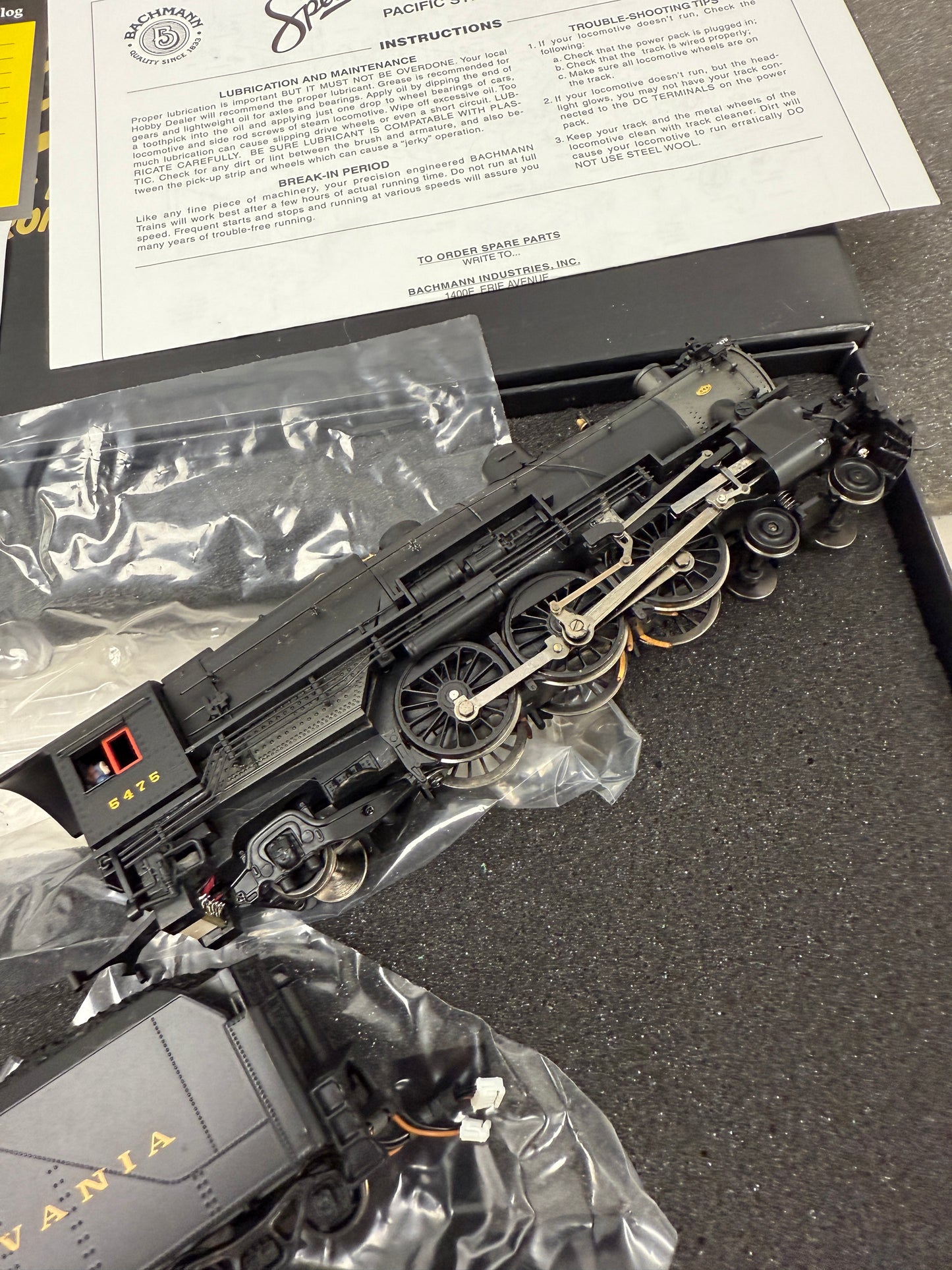 Bachmann Spectrum 84114 HO Scale K4 4-6-2 Pacific LocomotivePennsylvania 6476