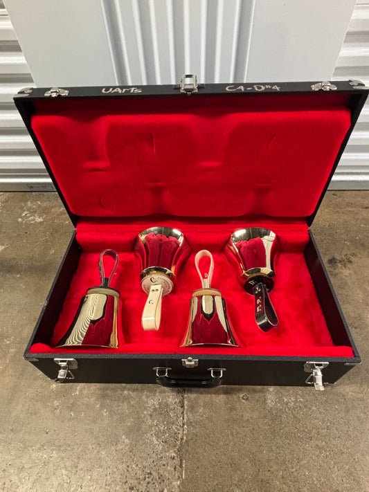 Malmark Handbells Set of 4 with Case: C4-D4