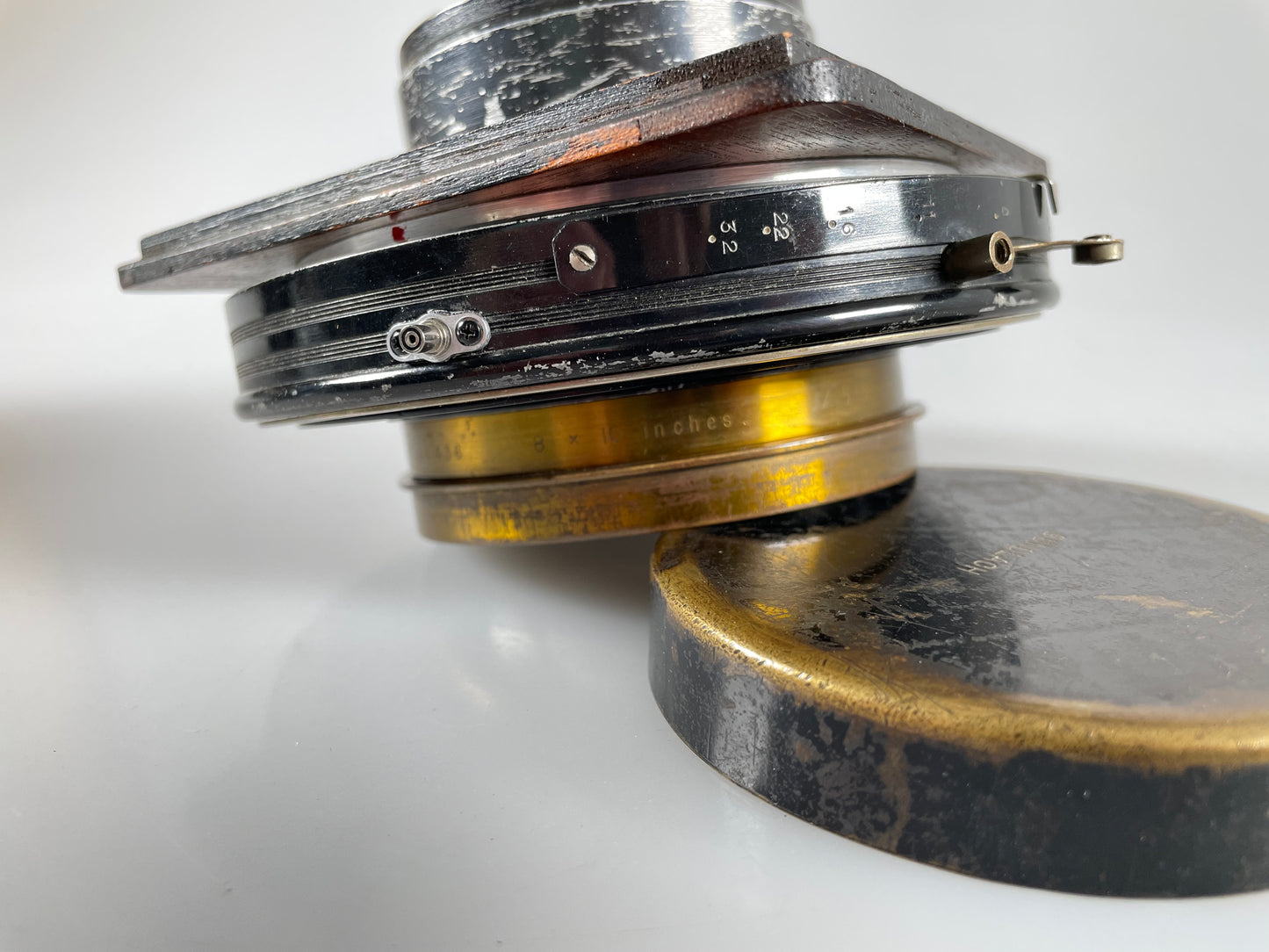 Cooke Anastigmat Series IV 13.1 Inch F5.6 Brass 8x10 Lens - Taylor Hobson in ilex shutter