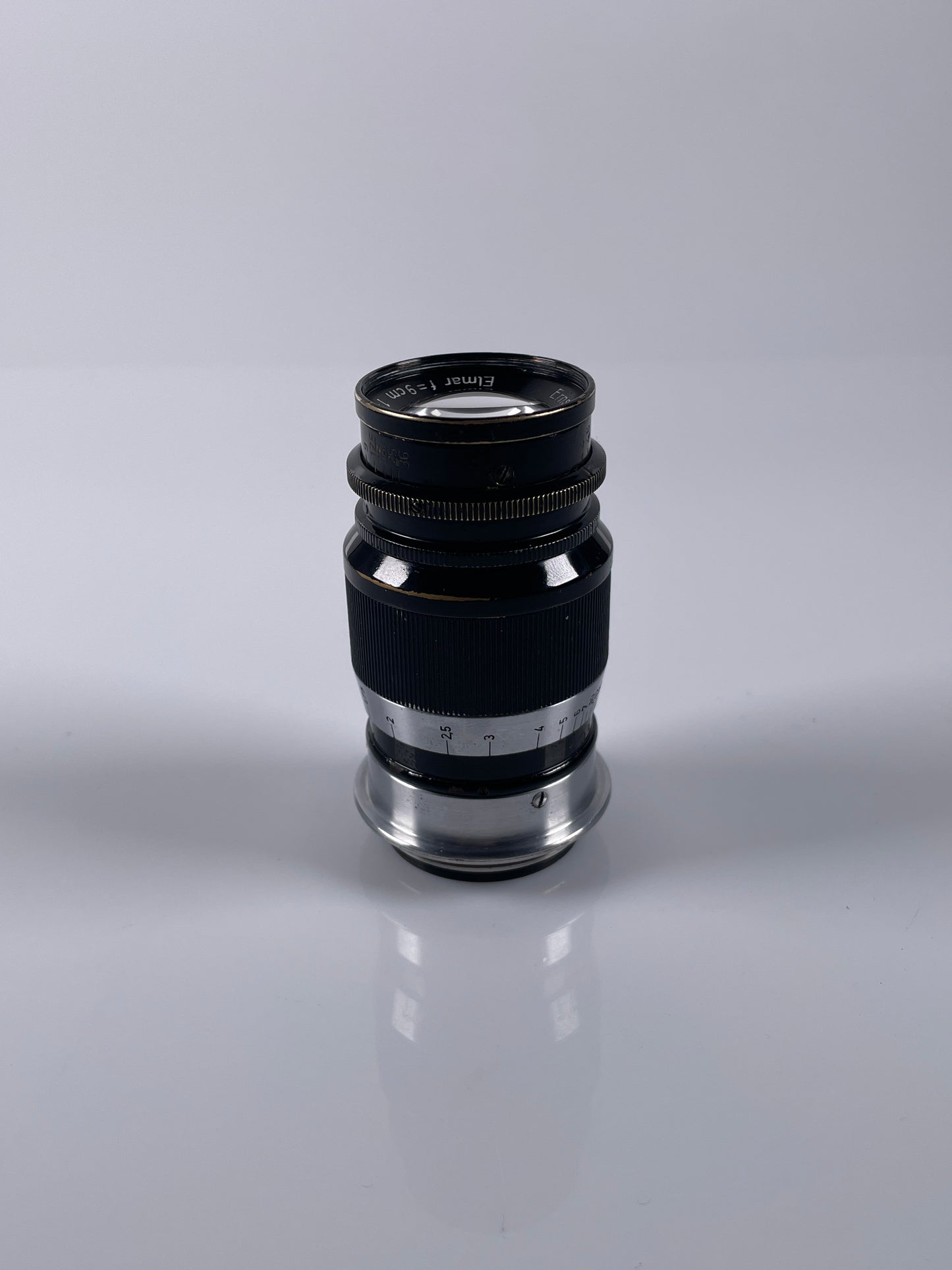 Leica Elmar 90mm 9cm f4 Black Ltm screwmount lens