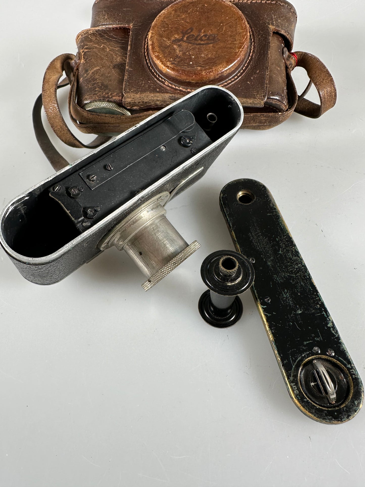 Leica I Model A 4 Digit with Feathered Arrows, mushroom 5cm f3.5 Elmar- 1927