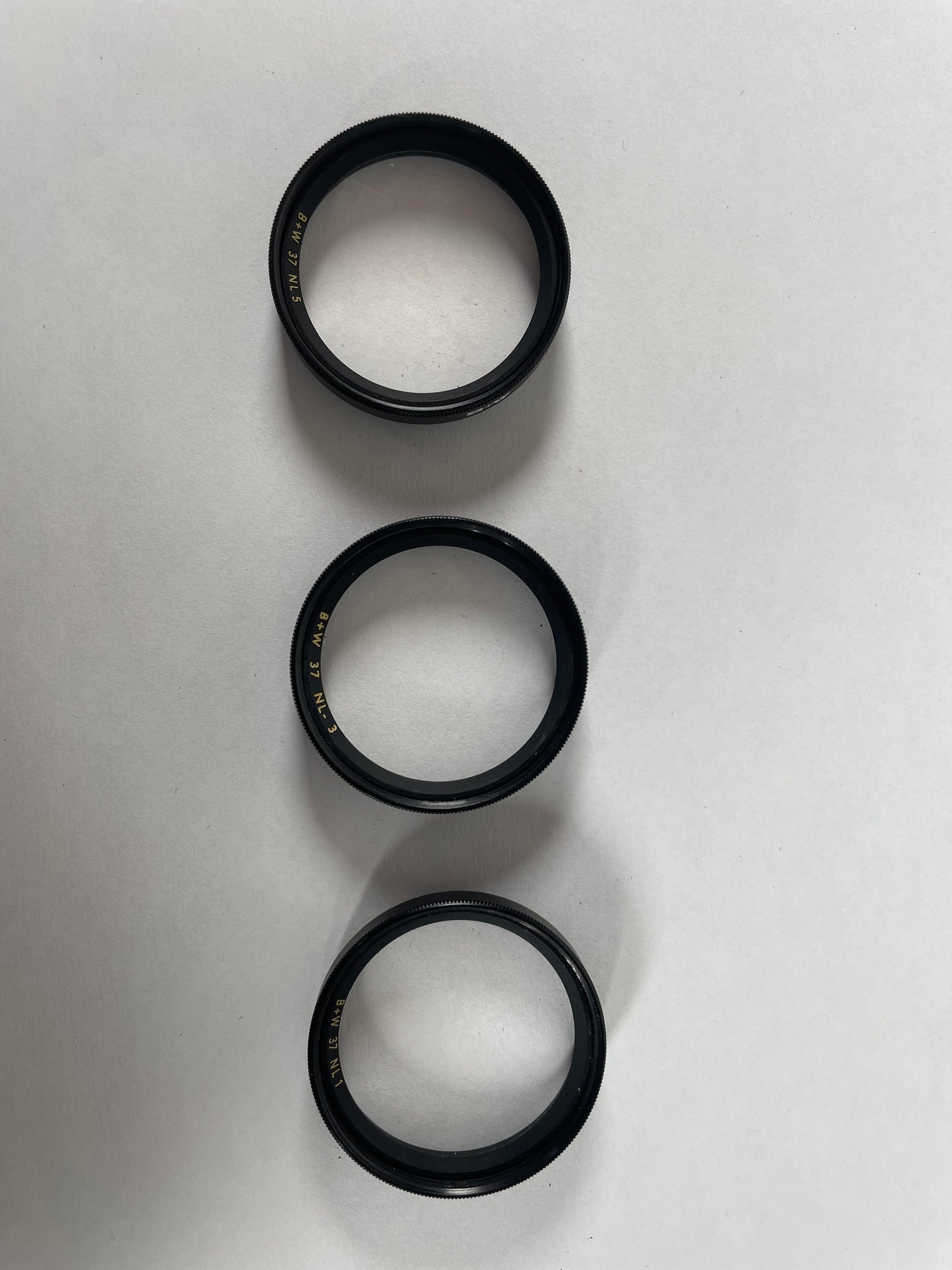 B+W 37mm NL-1, NL-3, NL-5 Close-Up Lens Filter set