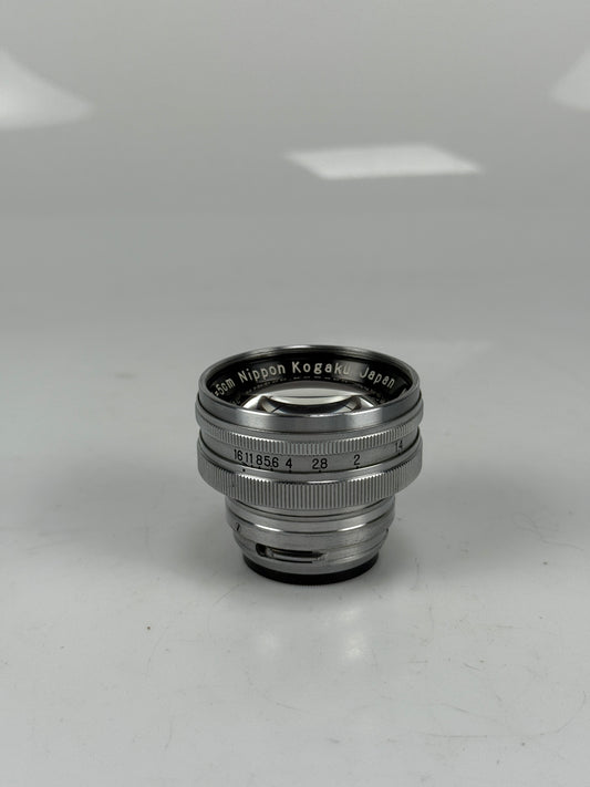 Nikon Nikkor S C 5cm 50mm f1.4 Nippon Kogaku Rangefinder Lens Chrome