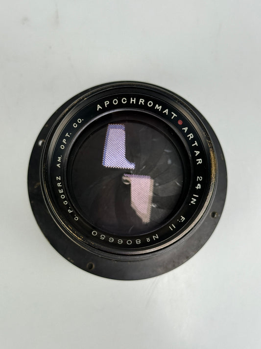 GOERZ 24 IN 610mm INCH F11 ARTAR APOCHROMAT RED DOT BARREL LENS