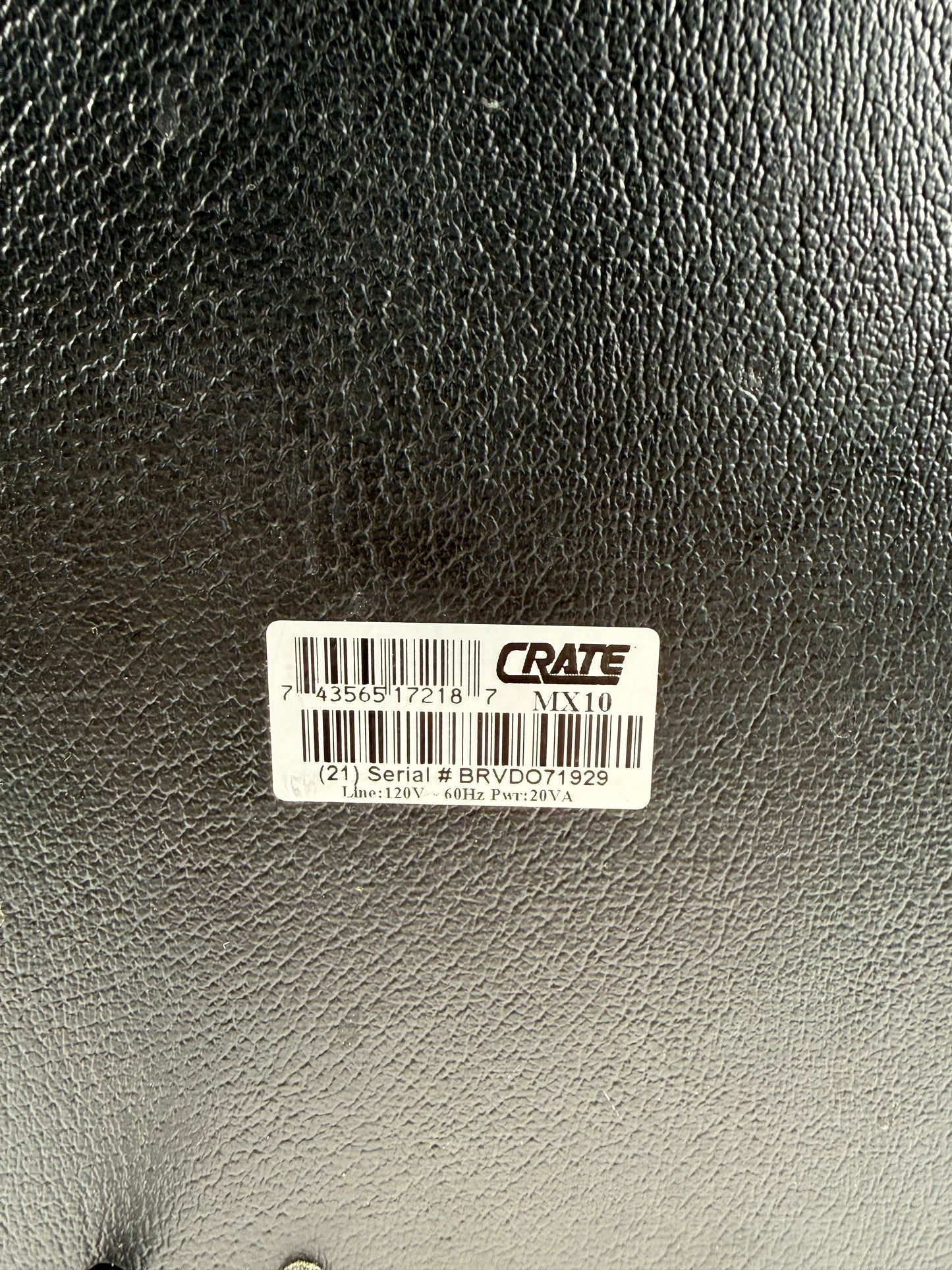 Crate MX10 Black Guitar Amplifier Amp