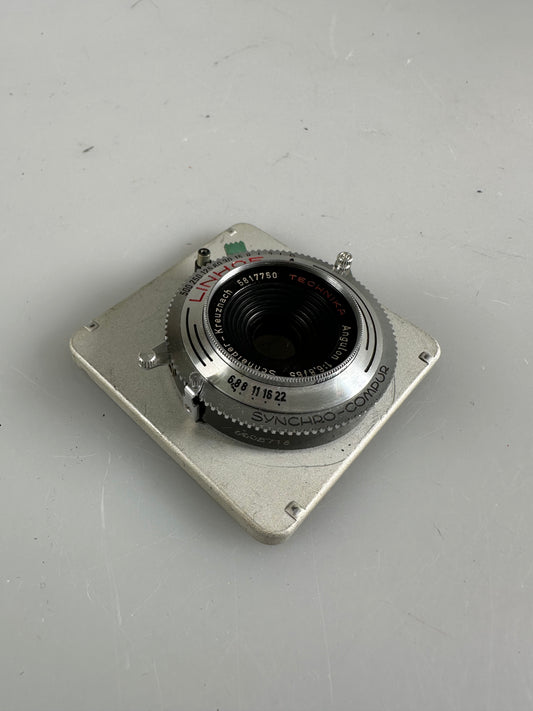 Schneider Angulon 65mm f6.8 Lens Linhof technika 6X9 2X3 Graflex lens board
