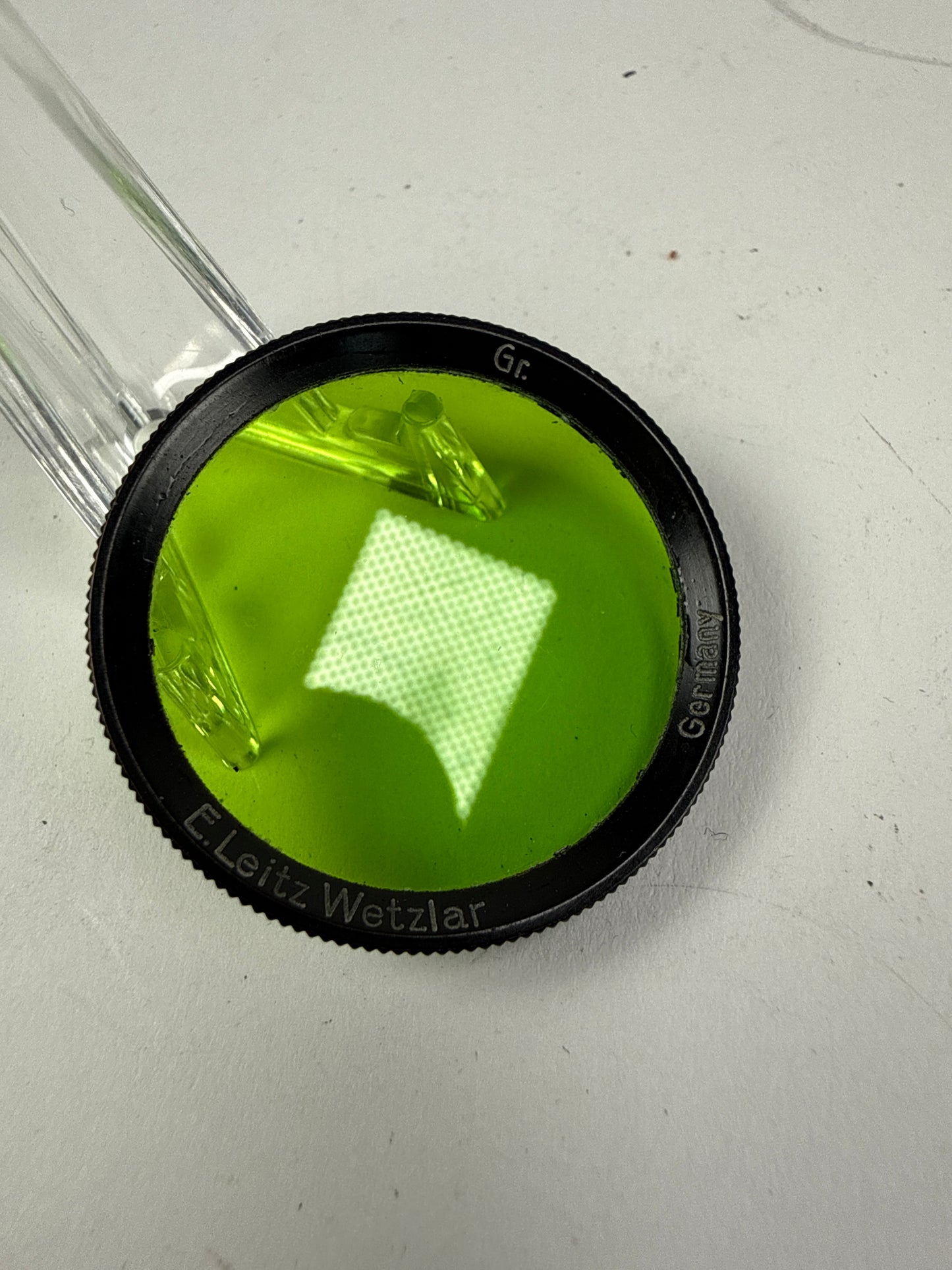 Leica leitz E34 34mm Black rim Green GR Filter for 5cm summar
