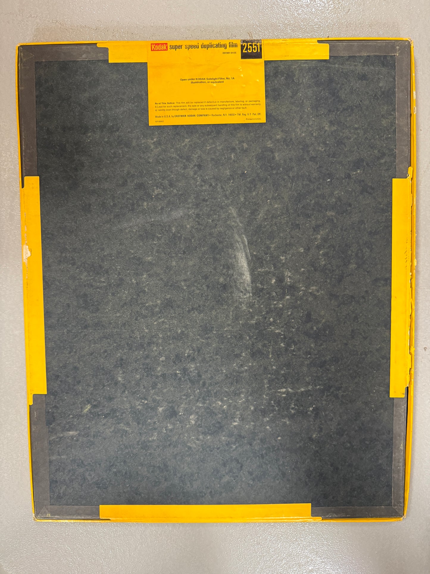 Expired 16x20 RARE KODAK high speed duplicating Large Format Film 50 Sheets 2551