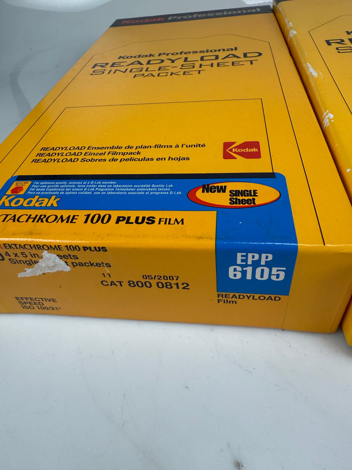 Kodak Ektachrome 100 plus, 100 Tmax QuickLoad 15 sheets of 4x5 film