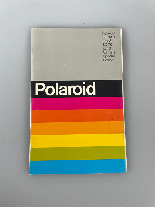 Polaroid SX-70 sonar one step special edition User Instruction Manual