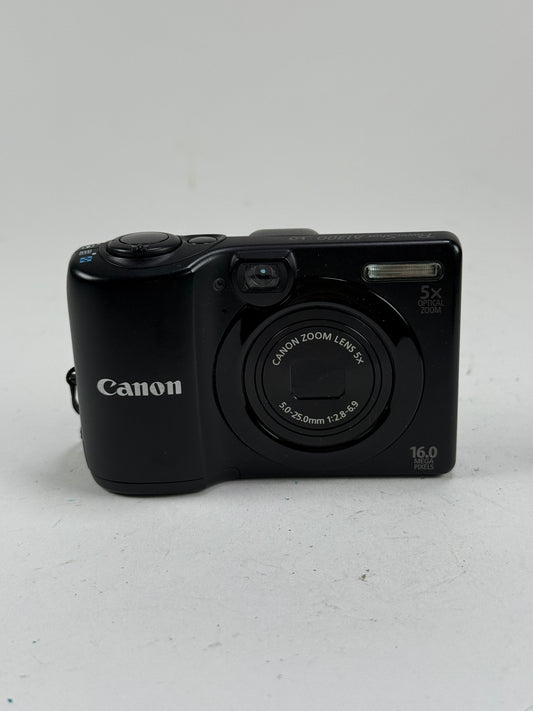 Canon PowerShot A1300 16MP Digital Camera 5x Zoom Black
