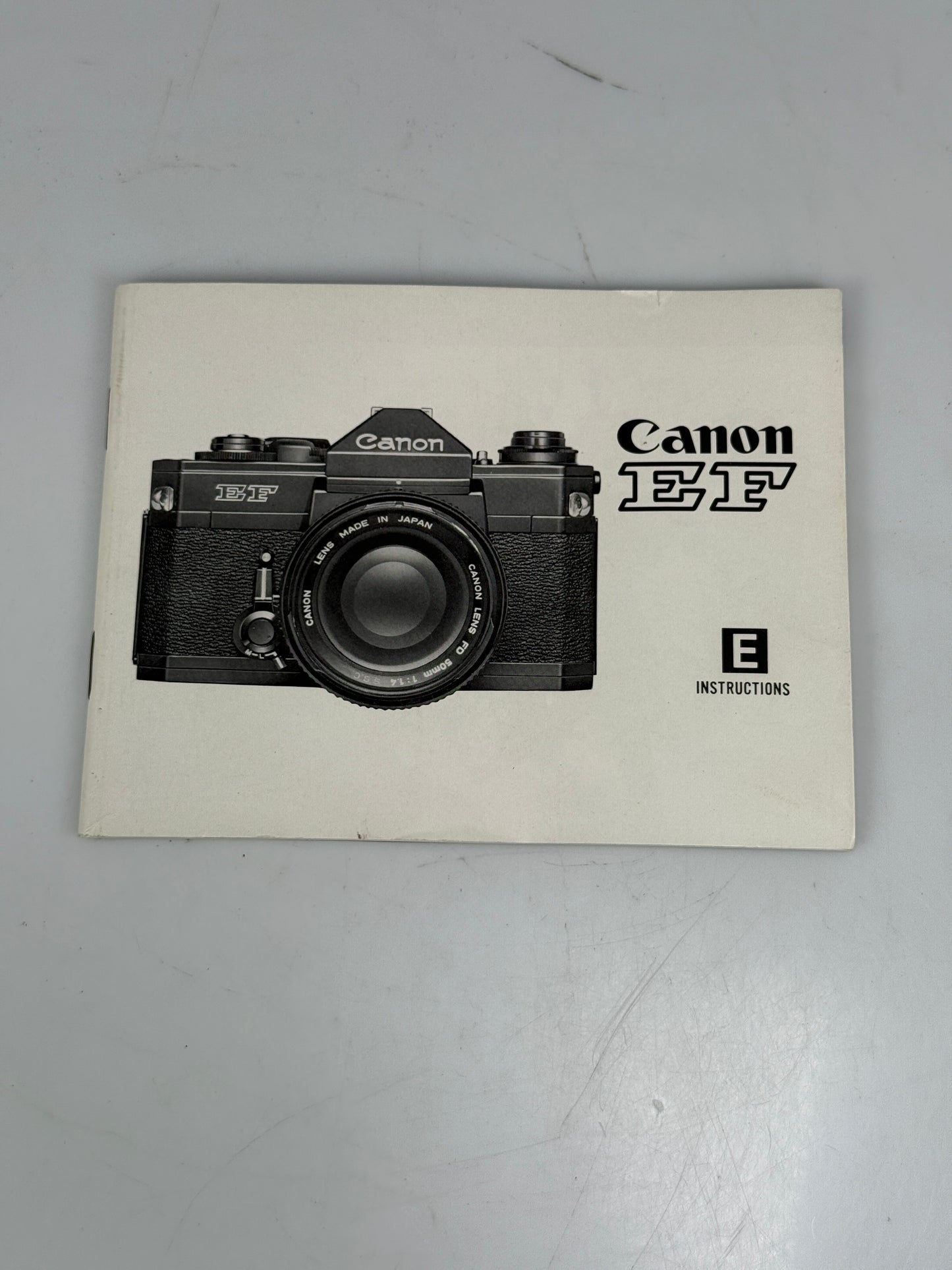 Canon EF Instruction Manual, Original