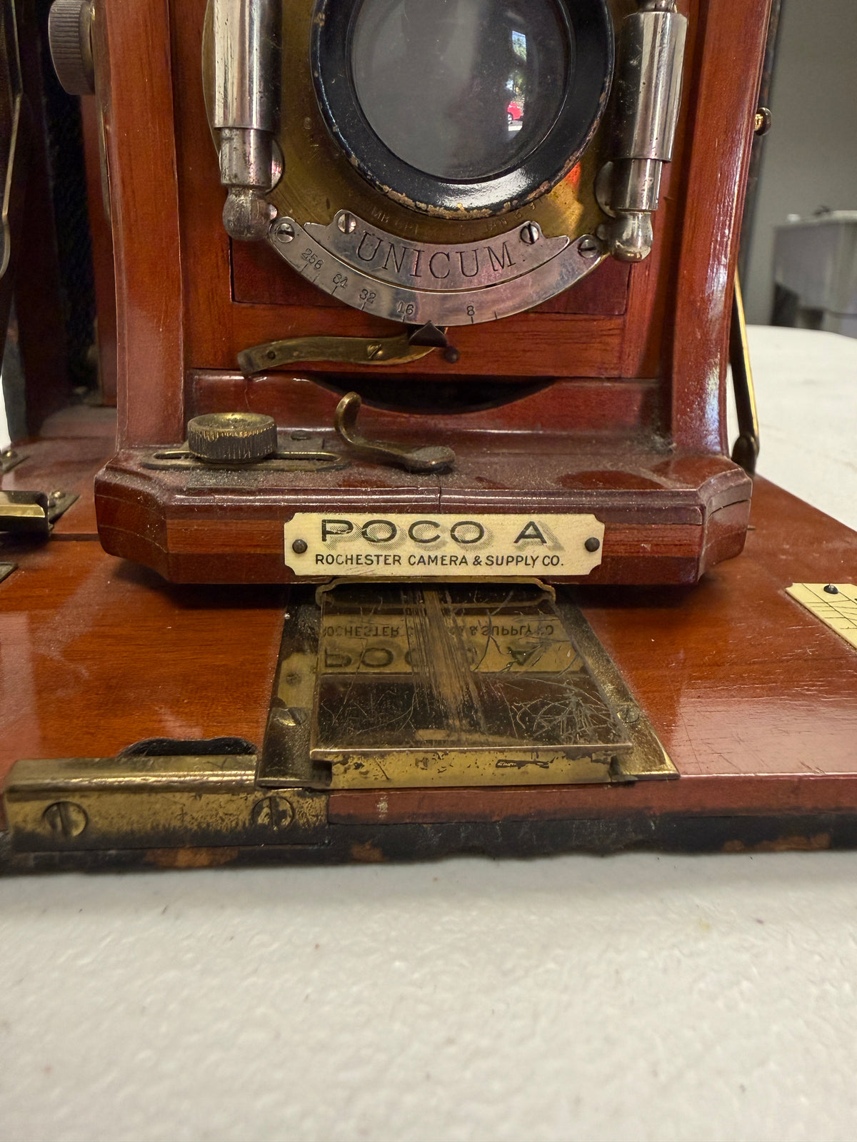Rochester Camera Co. Poco A 4X5 Folding plate Camera wooden