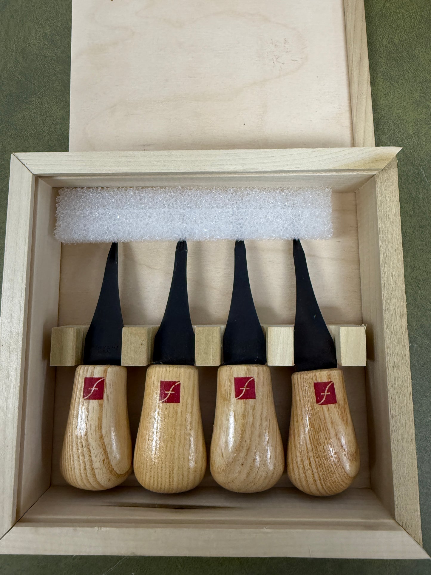 Flexcut Micro Palm Four Set High Carbon Steel Tools Carving Blades Wood Handles