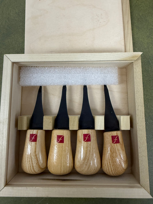 Flexcut Micro Palm Four Set High Carbon Steel Tools Carving Blades Wood Handles