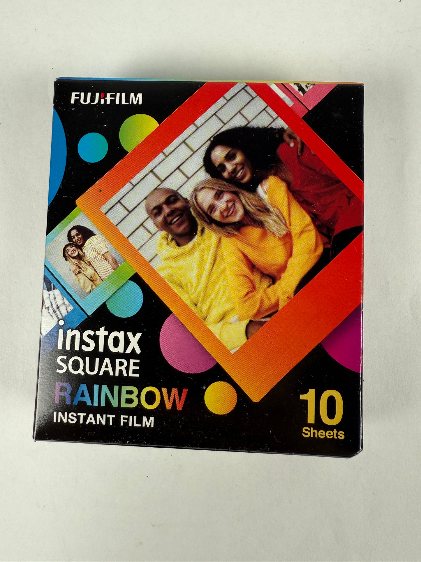 Fujifilm instax Square Instant Film 10 Exposures Rainbow Camera Paper 2025
