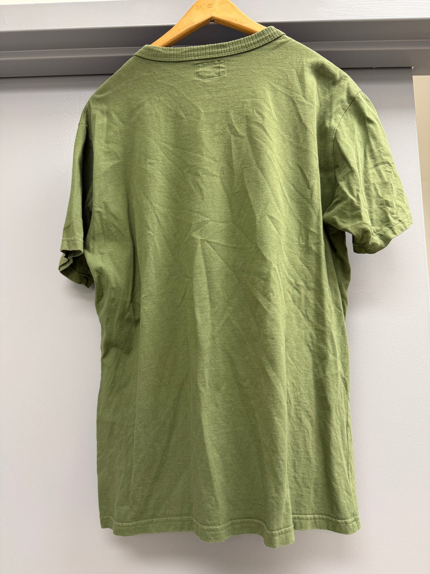 national athletic goods pocket tshirt tee sz 42 green
