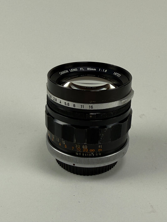 Canon FL 85mm f1.8 Lens manual focus