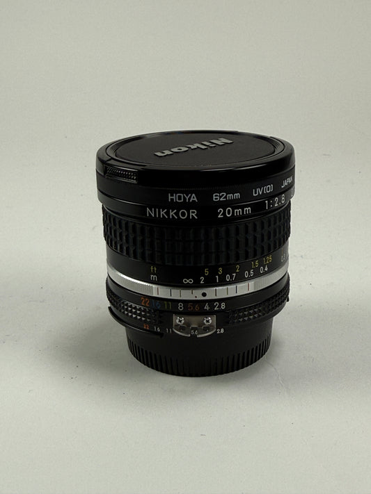 Nikon Nikkor Ai-s 20mm f2.8 Wide Angle MF Lens Ais