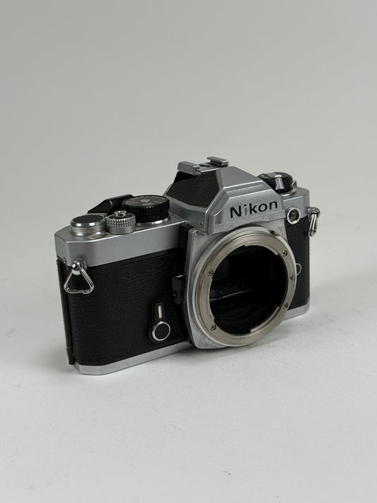 Nikon FM 35mm SLR Film Camera Chrome Body m