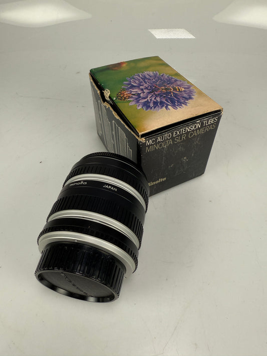 Minolta MC Auto Extension Tubes for camera lenses