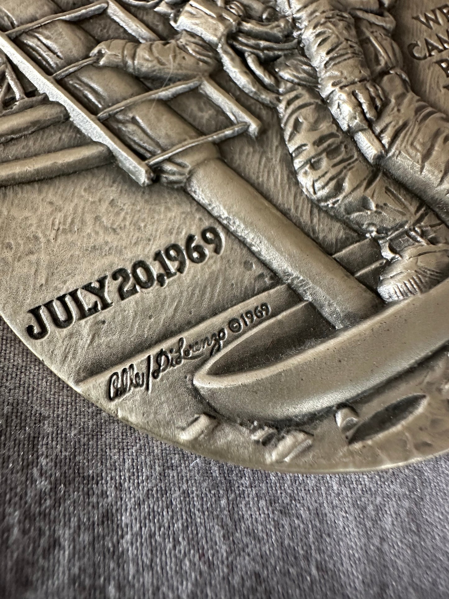 Apollo 11 NASA Goddard Medal .999 Silver Medallic Art Co About 5oz HighRelief