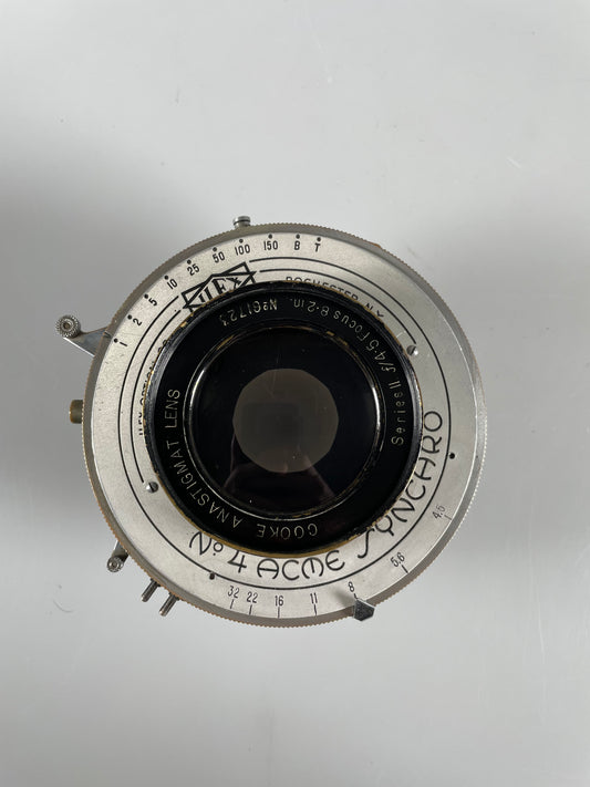 Cooke 8.2 in inch f4.5 Series II lens in Ilex shutter
