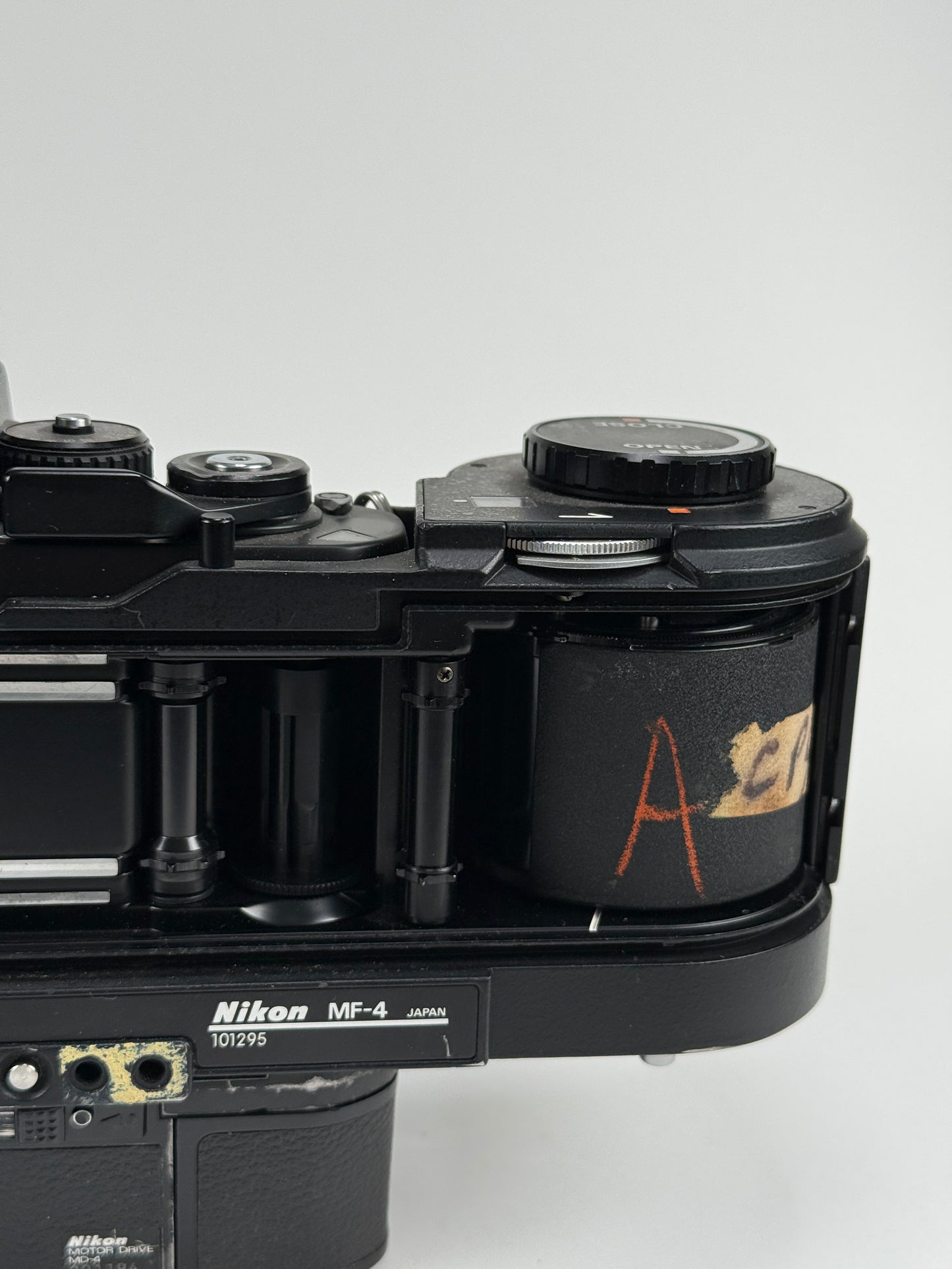 Nikon F3 Body with MF-4 250 Exposure Film Magazine Back Holder - Heinz Kluetmeier