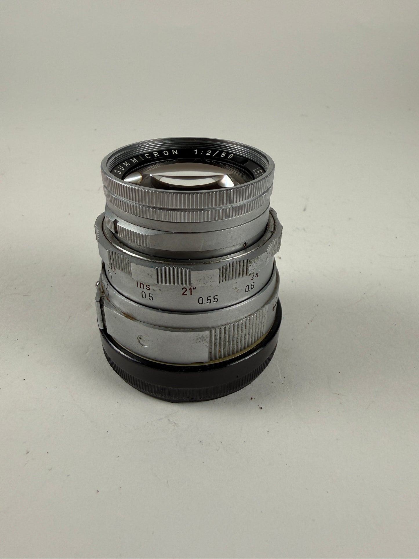 Leica Leitz Wetzlar Summicron-M 50mm F2 Dual Range DR f2 Lens Rigid