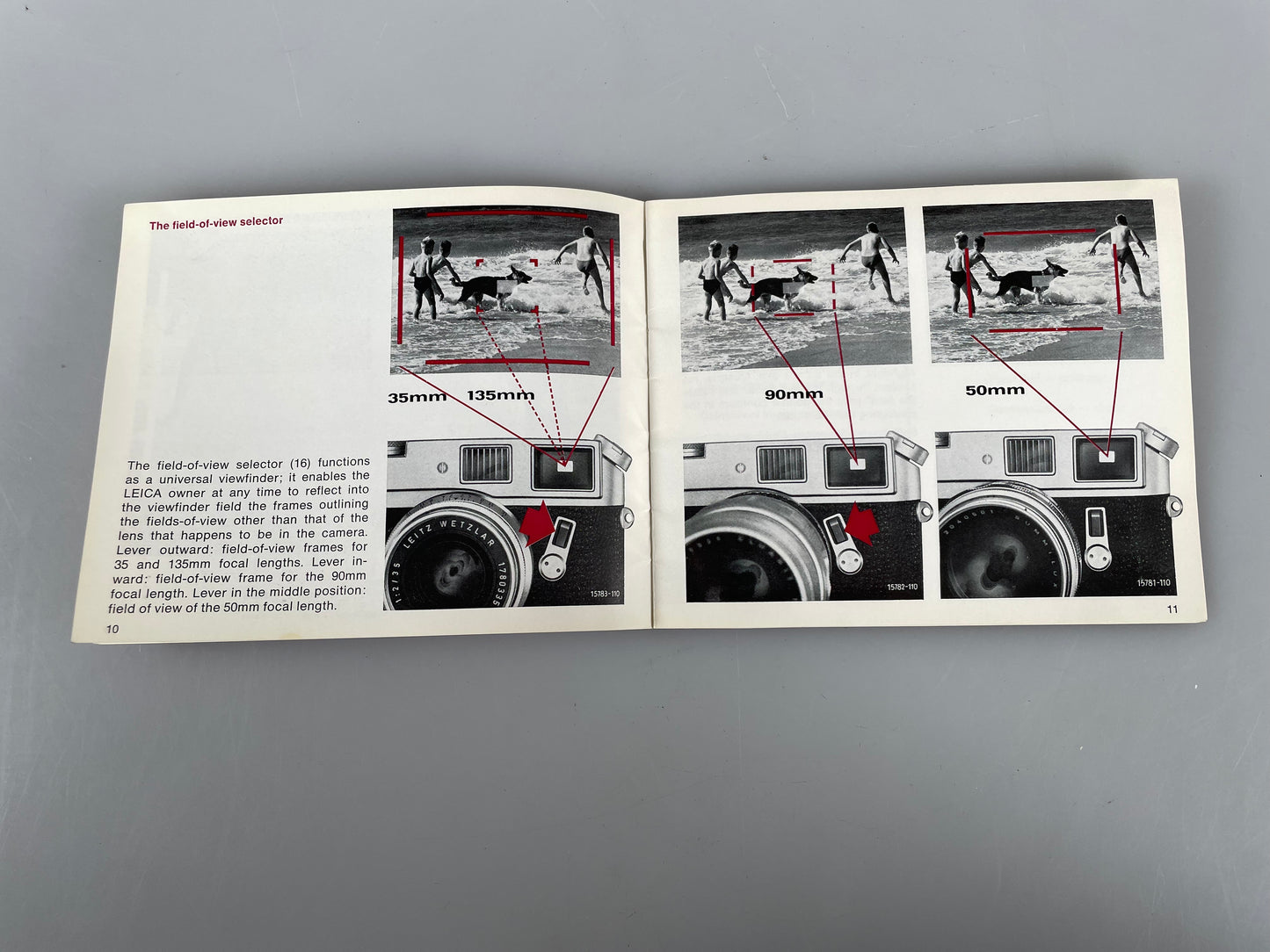 Genuine Leica M4 Instruction Manual Booklet