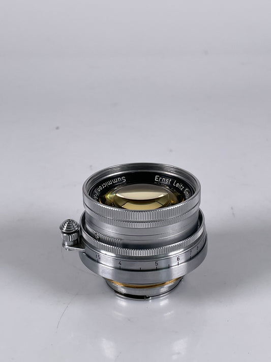 Leica 50mm f2 Summicron Radioactive L39 LTM Screwmount Rangefinder Lens
