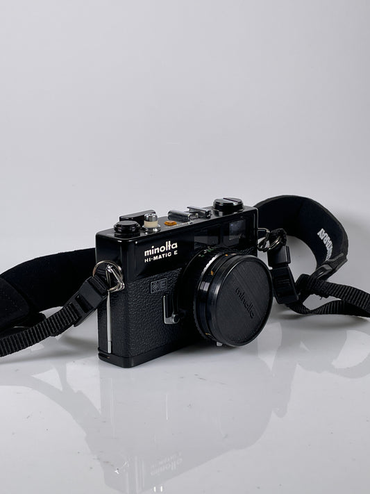 MINOLTA Hi Matic E Rangefinder 35mm Film Camera Black