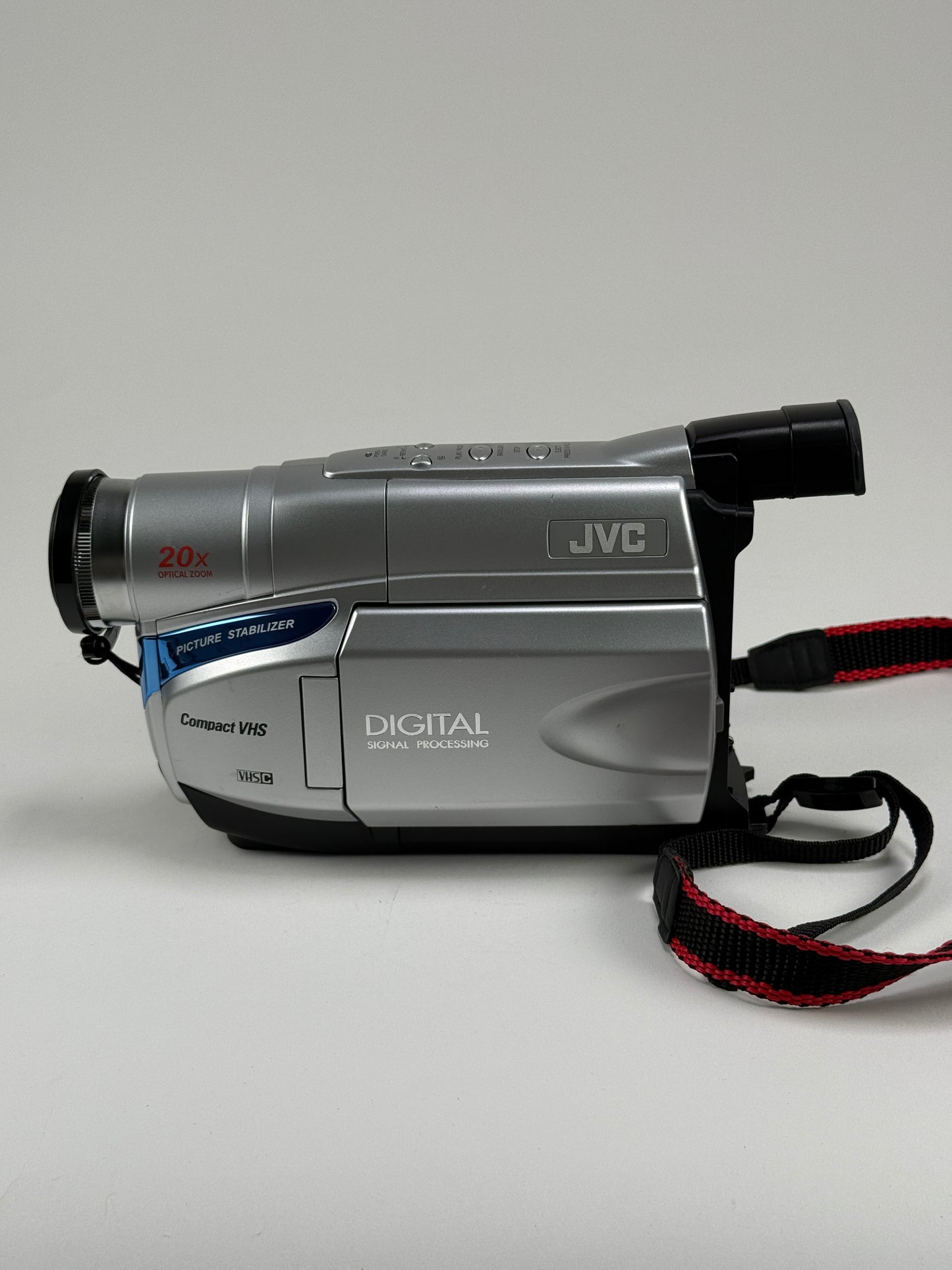 JVC GR-AXM18U Compact VHS-C Camcorder Bundle with power supply