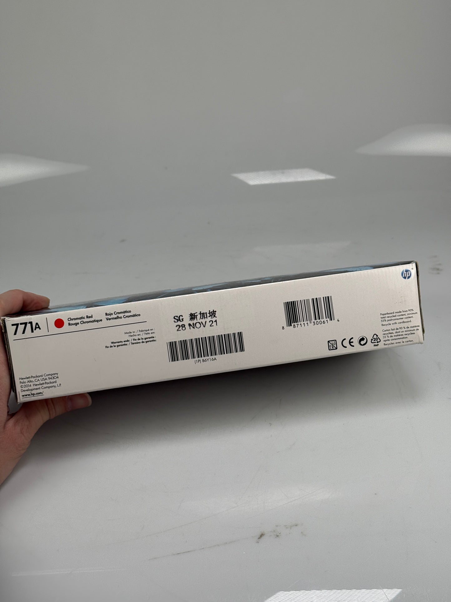 HP 771A Chromatic Red ink cartridge B6Y16A New  OEM Genuine Sealed- 2021