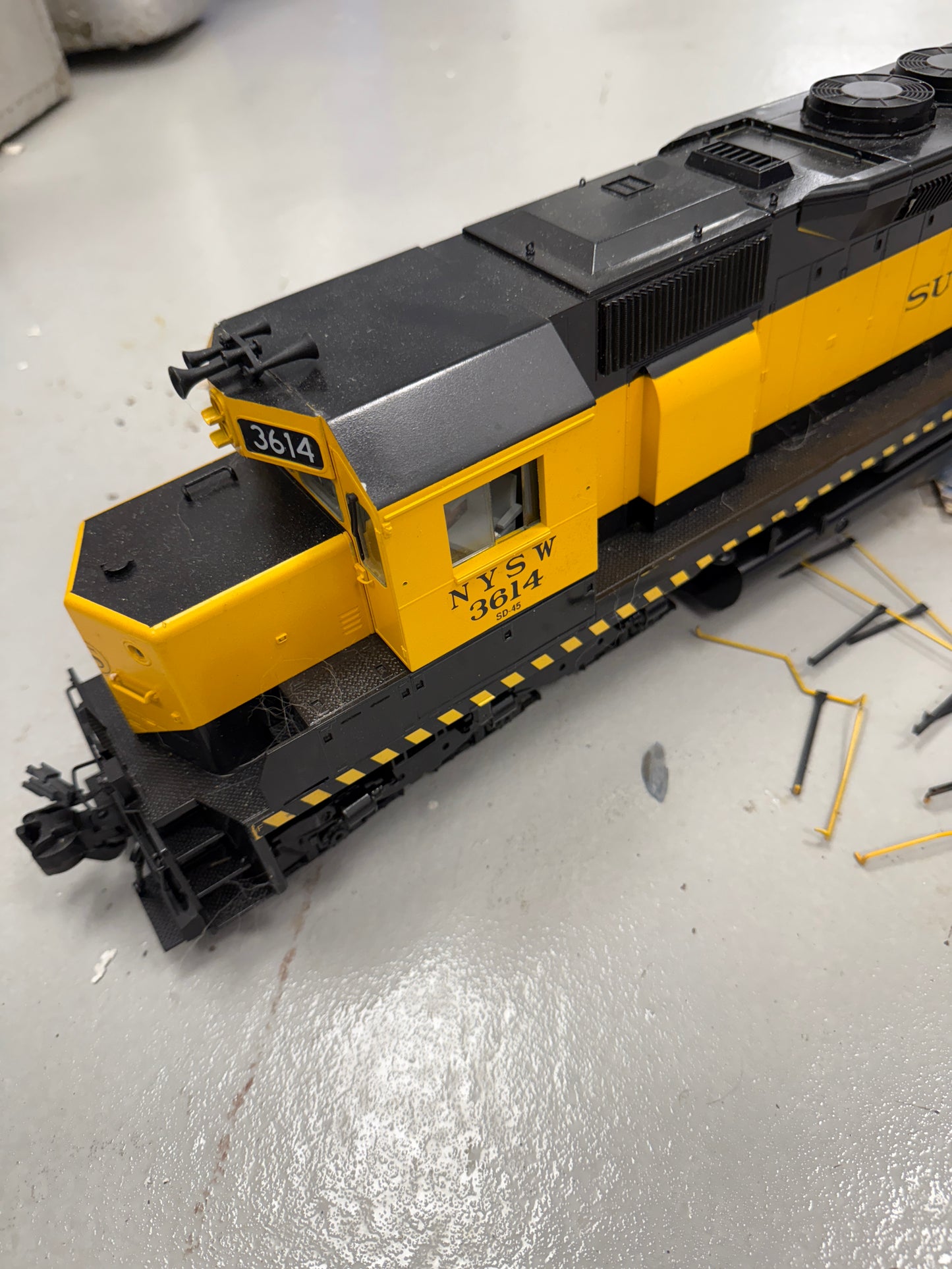 G Scale Susquehanna SD-45 diesel locomotive | #3614 | RARE train