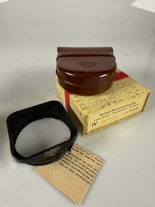 Vintage Rollei F&H Lens Hood Bay IV Boxed WIOBL