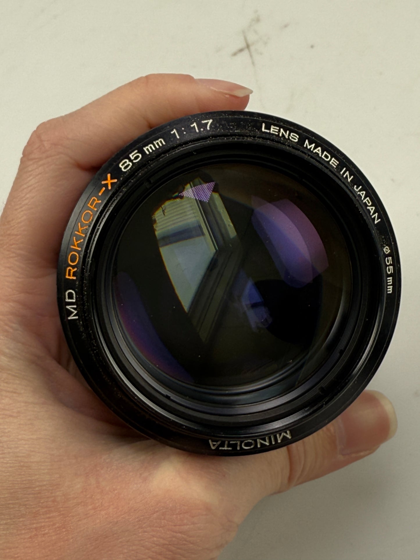 Minolta MC ROKKOR X 85mm f1.7 MF Portrait Lens