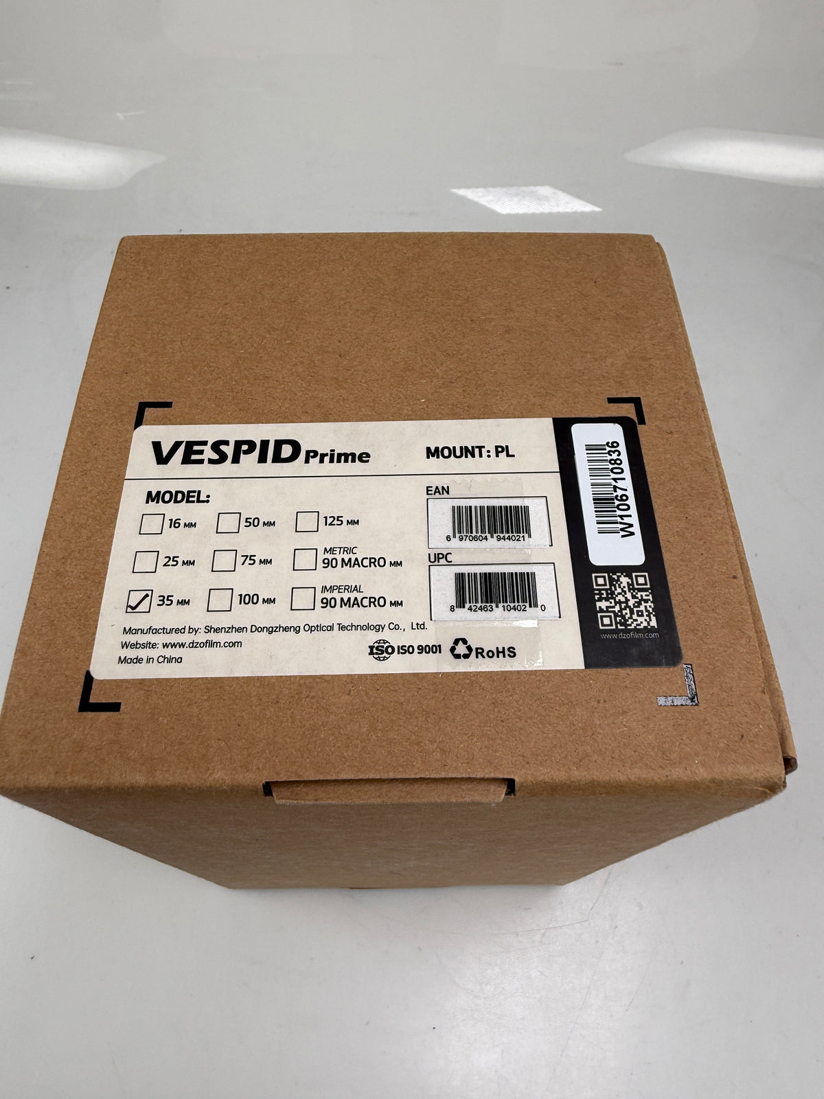 DZOFilm Vespid 35mm T2.1 Prime Lens (ARRI PL, Feet)