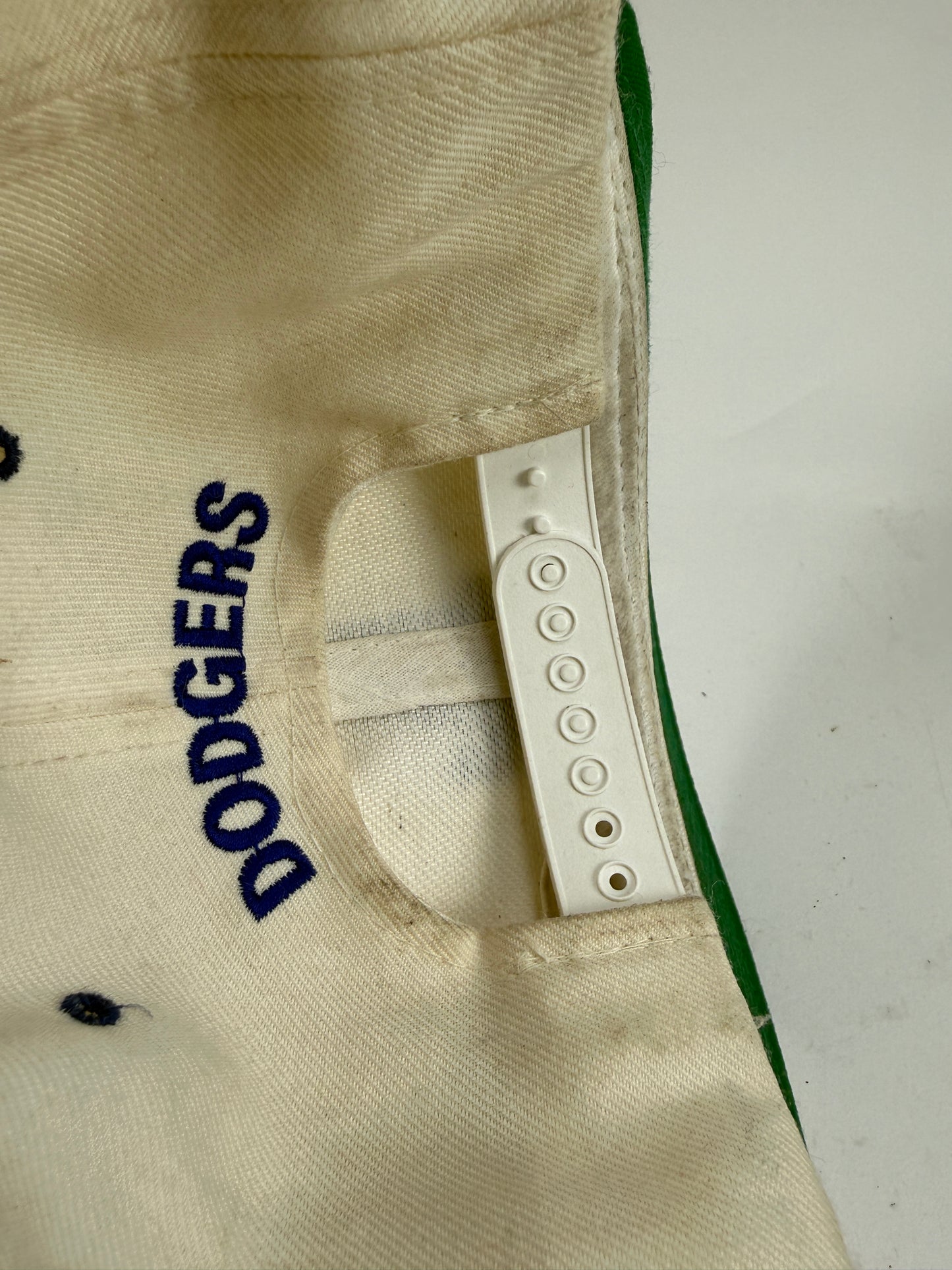 Vintage LA Los Angeles Dodgers white SnapBack hat MLB new era pro wool cap