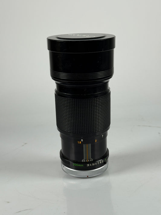 CANON FD SSC 200mm f2.8 Telephoto MF Lens