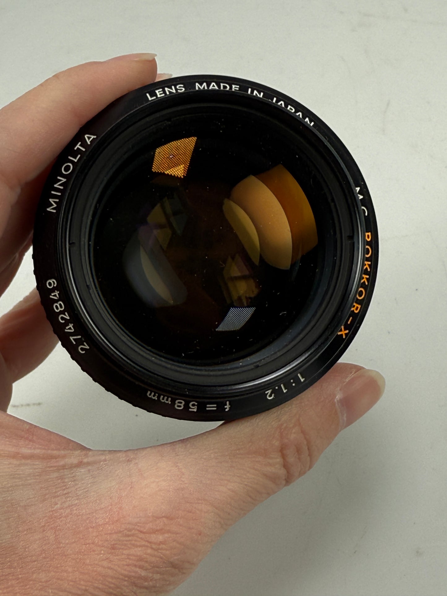 Minolta MC ROKKOR-X Late 58mm f1.2 Normal Prime MF Lens MD SR