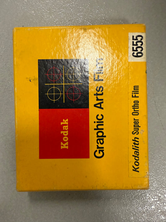 Kodak 4x5 50 sheets Super ortho film 6555, graphic arts film