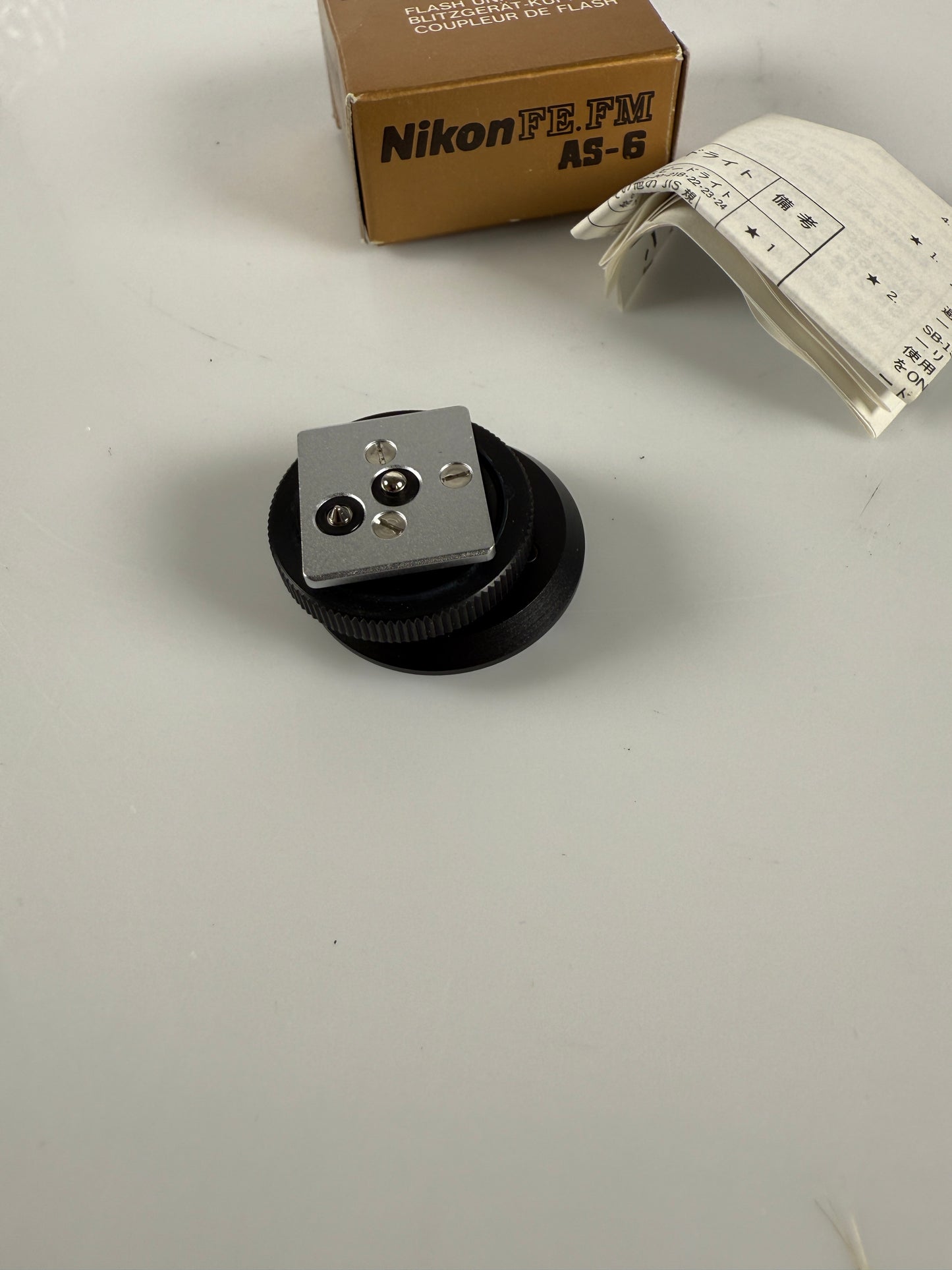 Nikon AS-6 Flash Coupler: Put F3 Flash on ISO Hotshoe