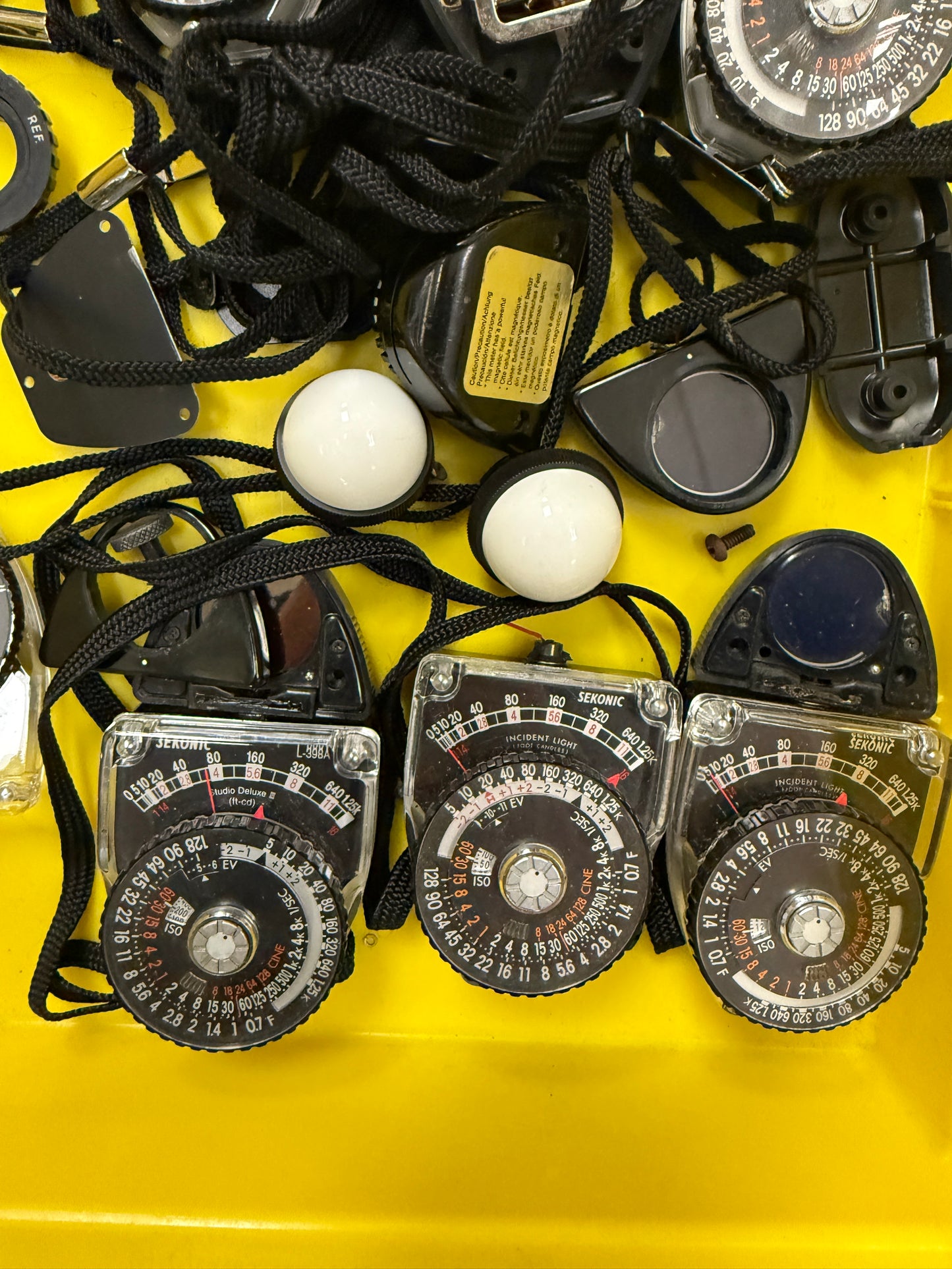 Sekonic studio deluxe light meter parts lot of 15 398A, 398M