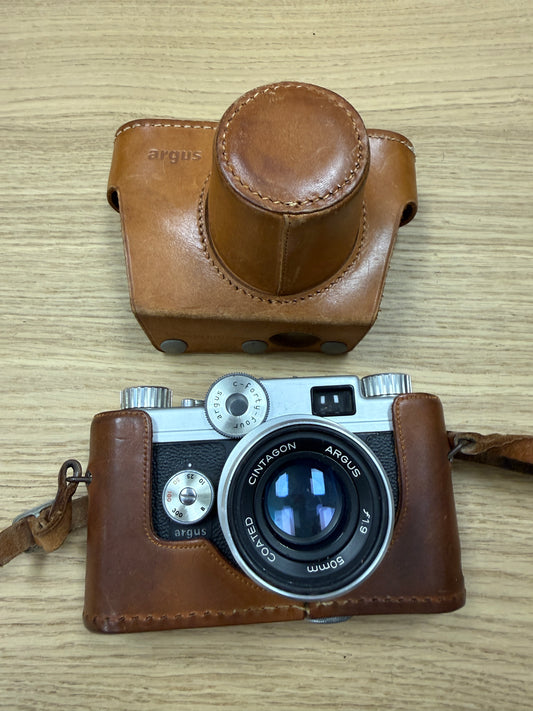 Argus C44 rangefinder film camera w/ Cintegon 50mm f1.9 RARE lens