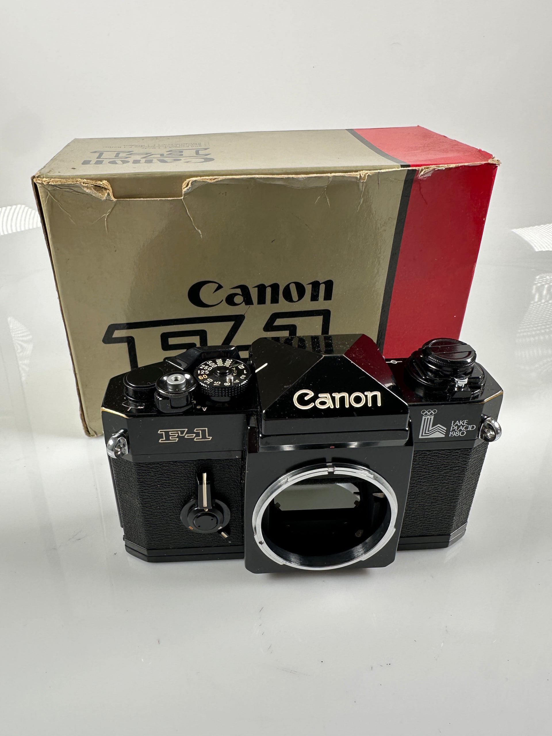 Canon F-1 1980 Lake Placid Olympics Film Camera Body – Cardinal  
