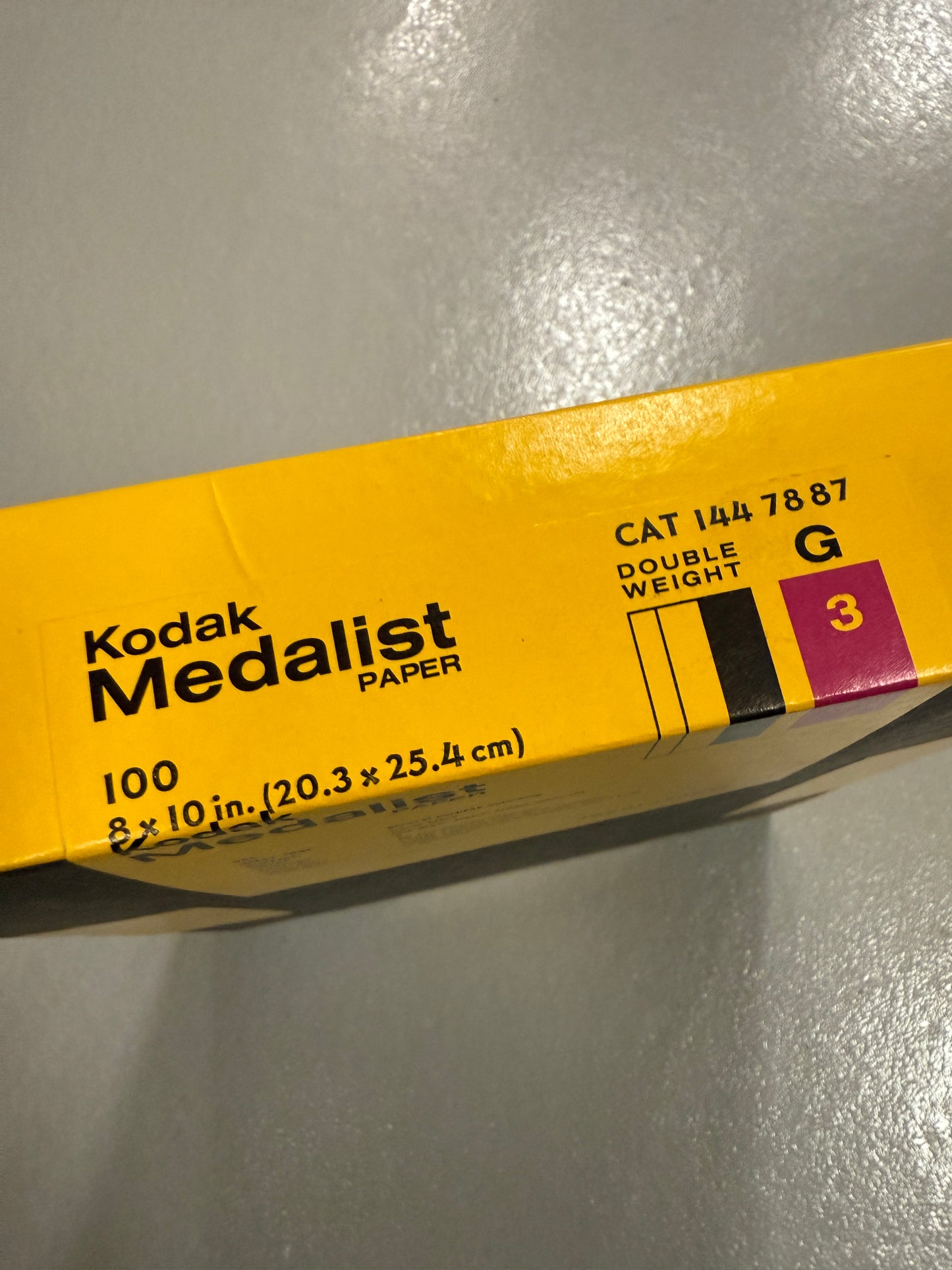 Kodak Medalist G3 Paper - 8x10, 100 sheets, SEALED double weight