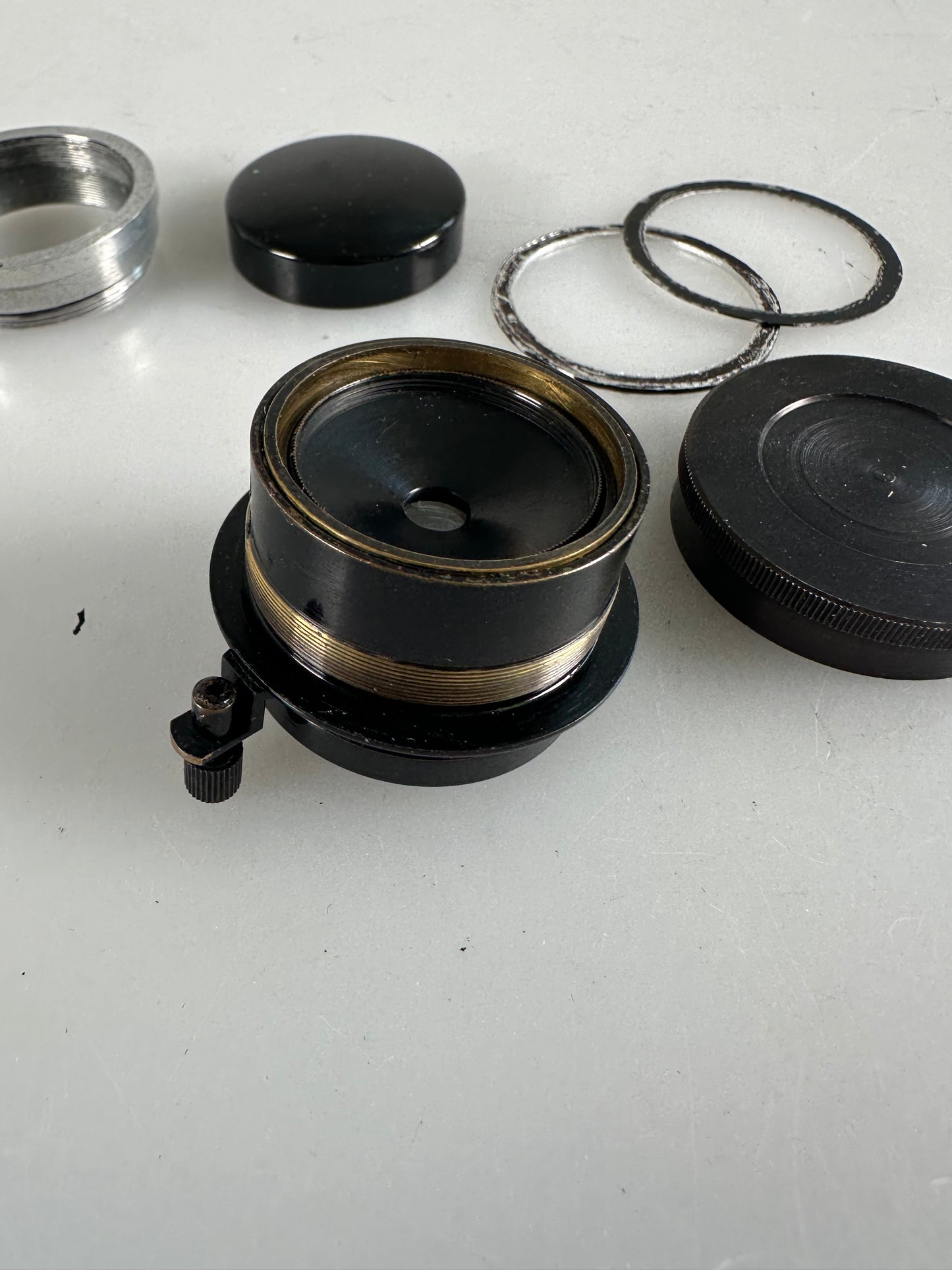 Bausch Lomb Tessar Series Ic 32mm f4.5 lens adapted to Leica LTM RARE