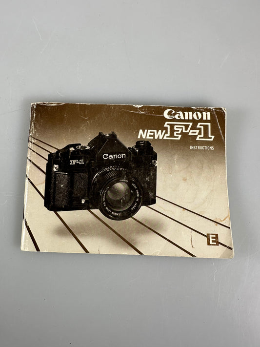 Canon NEW F-1 Instruction Manual, Original
